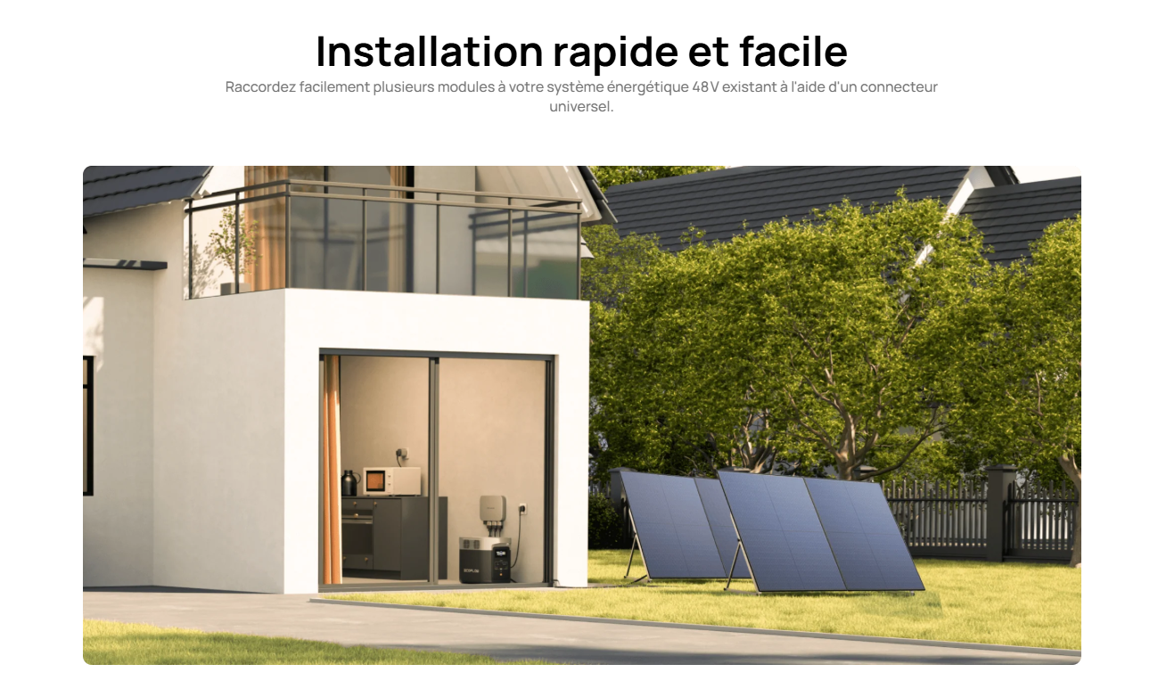 panneau solaire rigide ecoflow 450W